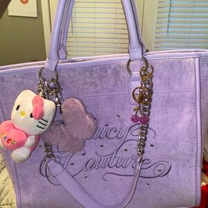 Juicy Couture Purple Tote with Charms
